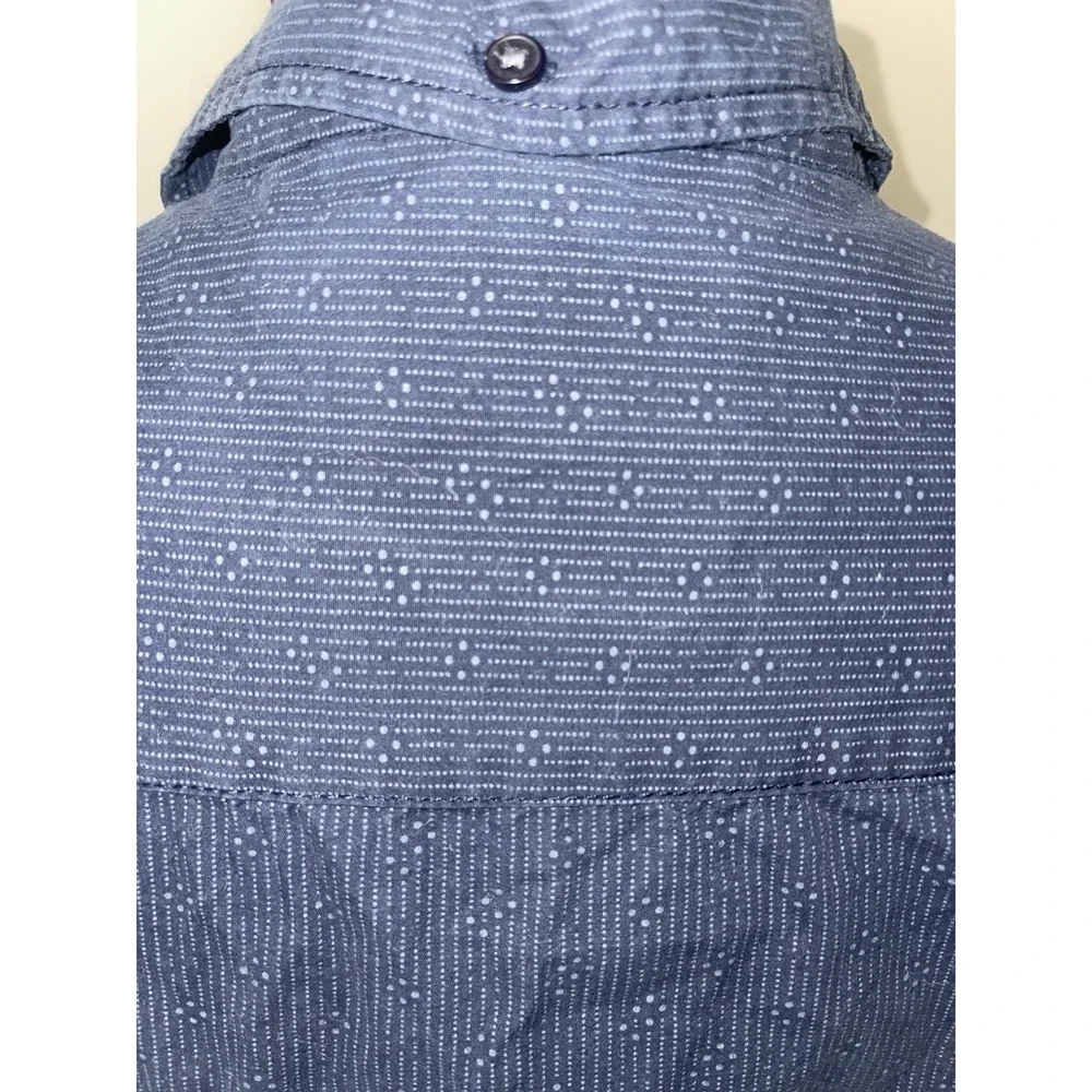 Hudson‎ & Barrow NYC Navy Button Down Shirt Mens Sz M